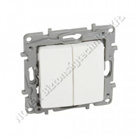 KIEGÉSZÍTŐ - Legrand - LEG764502 Niloé 764502 fehér 106+6 kettős váltókapcsoló