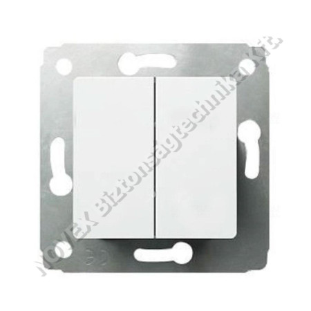 KIEGÉSZÍTŐ - Legrand - LEG773608 Cariva fehér 106+6 kettős váltókapcosló keret nélkül