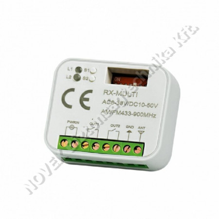 KIEGÉSZÍTŐ - Multi - RXMULTI rádióvevő, 2 csatornás, 433-900MHz