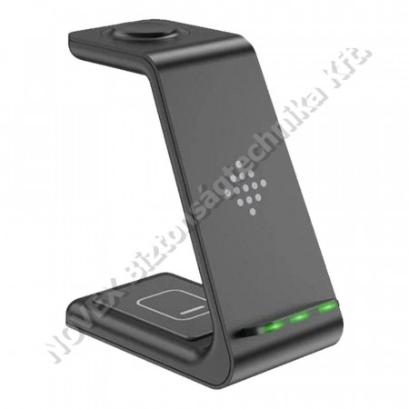 KIEGÉSZÍTŐ - N/A - BH1173 BLACK BlackBird 3in1 dokkoló töltőállomás készülékekhez,fekete