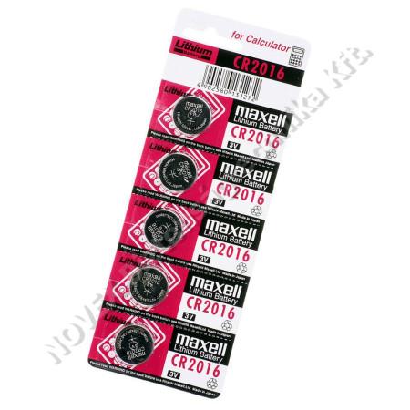 KIEGÉSZÍTŐ - N/A - Gombelem 3V lítium CR2016 5db-os (Maxell)
