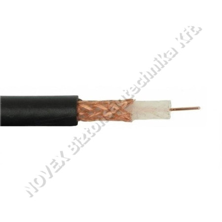 KIEGÉSZÍTŐ - N/A - KAB3300031 RG-59 B/U (MIL C-17) 500m/dob réz vezető fekete (500) koaxkábel