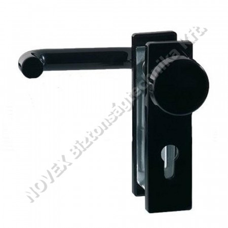 KIEGÉSZÍTŐ - N/A  - M2 gomb/kilincs garnitúra - fekete műanyag