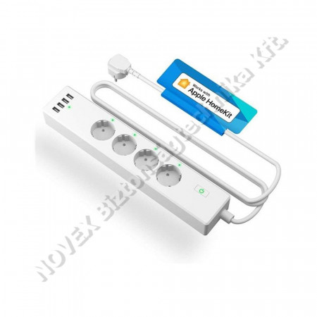 KIEGÉSZÍTŐ - N/A - MEROMSS425FHKEU Meross SMART WiFi elosztó (4xAC,4X USB)