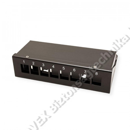 KIEGÉSZÍTŐ - N/A - Mini 8 portos patch panel,soho üres 10\"
