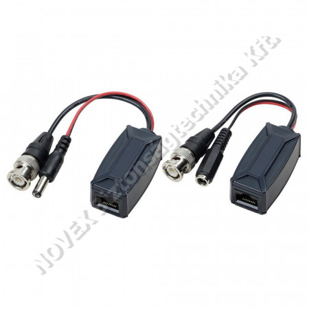 KIEGÉSZÍTŐ - Nestron - TTP111HDP-LK 1 csatornás passzív HD-TVI/AHD/HDCVI/CVBS video- és tápadó/-vevő