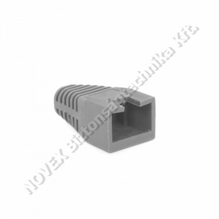 KIEGÉSZÍTŐ - Noname - Törésgátló RJ45 csatlakozóhoz, szürke 100db/cs 990-0017