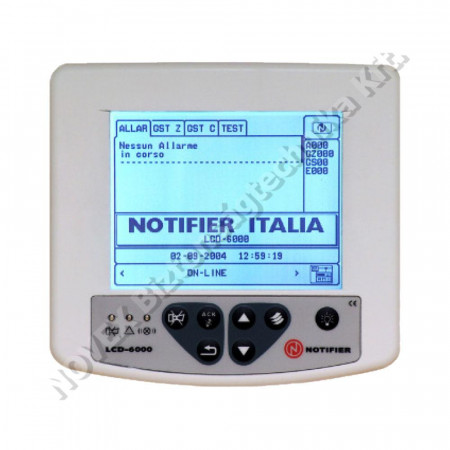 KIEGÉSZÍTŐ - Notifier - LCD6000N tűzjelzés távkezelő egység AM2N/4/6N kp-okhoz