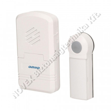 KIEGÉSZÍTŐ - Orno - ORDBKH122 DISCO DC vezeték nélküli,akkumulátorral működő ajtócsengő