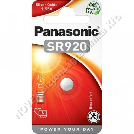 KIEGÉSZÍTŐ - Panasonic - 1,55V SR920-1BP ezüst-oxid óraelem 1 db/cs