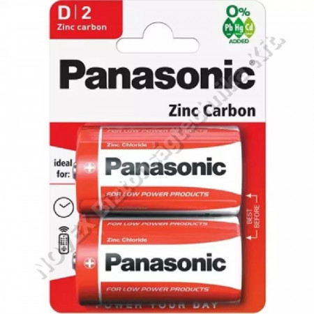 KIEGÉSZÍTŐ - Panasonic - 1,5V C \"Baby\" R14RZ Cink-mangán 2 db/cs