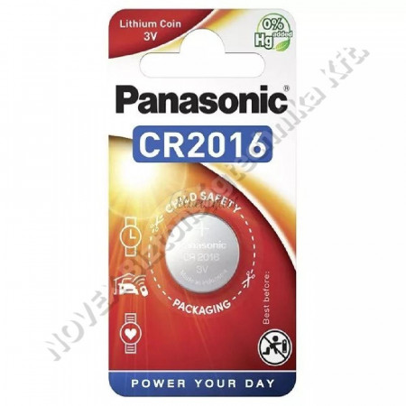 KIEGÉSZÍTŐ - Panasonic - 3V CR2016 Lítium gombelem 2 db/cs