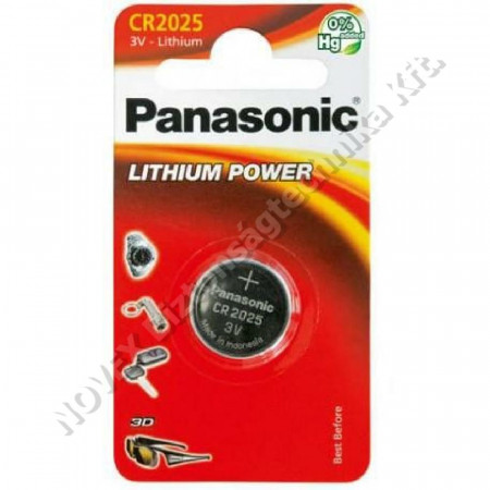KIEGÉSZÍTŐ - Panasonic - 3V CR2025-1B-PAN Lítium 1db/cs