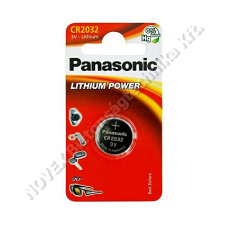 KIEGÉSZÍTŐ - Panasonic - 3V CR2032 Lítium gombelem 1 db/cs