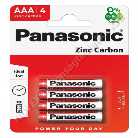 KIEGÉSZÍTŐ - Panasonic - AAA R03R-4BP 1,5V 4 db/cs