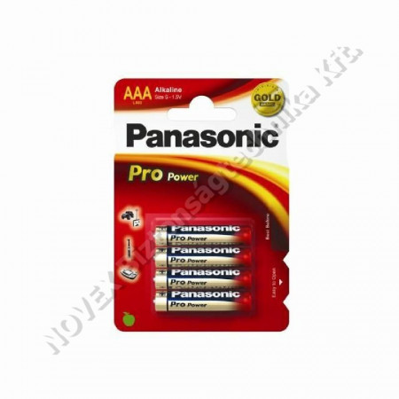 KIEGÉSZÍTŐ - Panasonic - LR03PPG-4BP Pro Power szupertartós alkáli 4 db/cs