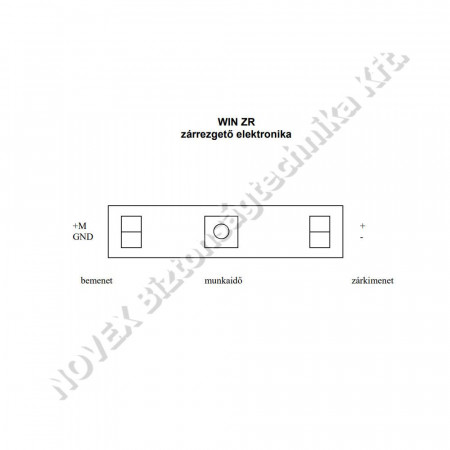 KIEGÉSZÍTŐ - RWA - WIN ZR zárrezgető, normál működésű elektromos ellenoldalhoz 12-24 DC