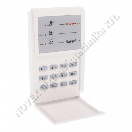 KIEGÉSZÍTŐ - Satel - INT-S-BL Partíciókezelő INTEGRA központokhoz; lenyíló billentyűzetvédővel; kék