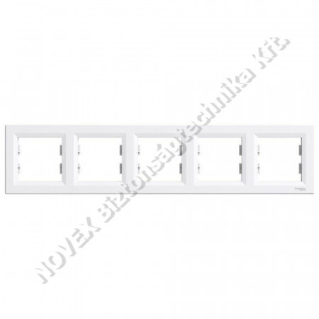 KIEGÉSZÍTŐ - Schneider -  ASFORA ötös keret, vízszintes, fehér (EPH5800521)