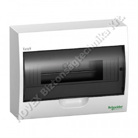 KIEGÉSZÍTŐ - Schneider - EZ9E112S2S MODUL 1 sor 12 modul falon kívüli sínnel fehér, komplett