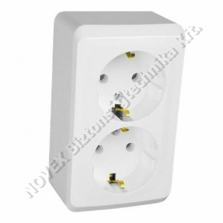 KIEGÉSZÍTŐ - Schneider - PRIMA 162/162 2x2P+F csatlakozóaljzat, 16A, IP20 WDE001048