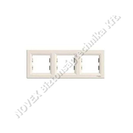 KIEGÉSZÍTŐ - Schneider - SCHEPH5800323 ASFORA hármas keret,vízszintes bézs