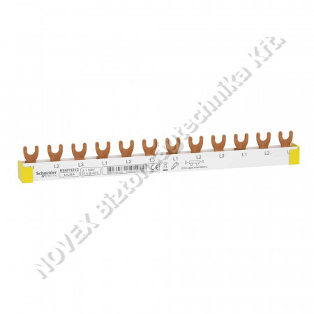 KIEGÉSZÍTŐ - Schneider - SCHR9XFH312 fésűs sín villás,3P,12 osztás RESI9