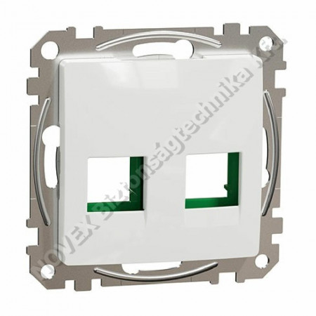 KIEGÉSZÍTŐ - Schneider -Sedna ÚJ 2xRJ45 adapter, AMP, MOLEX, KELINE betétekhez (111444C)