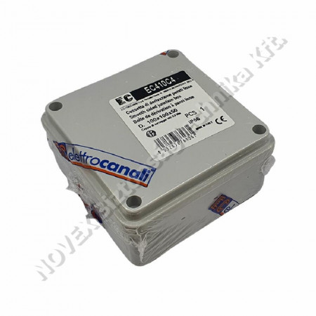 KIEGÉSZÍTŐ - Solleysec - EC410C4 KÖTŐDOBOZ műanyag falon kívüli kötődoboz 100x100x50mm