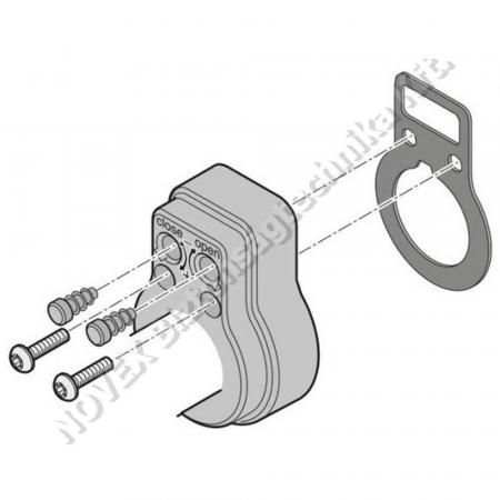 KIEGÉSZÍTŐ - Sommer - Y2257V001 végzáró elem Twist 200-as karhoz,antracit