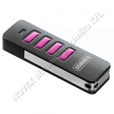 KIEGÉSZÍTŐ - Sommer - Y4019V001 Pearl Vibe távirányító,fekete ház/pink gombokkal