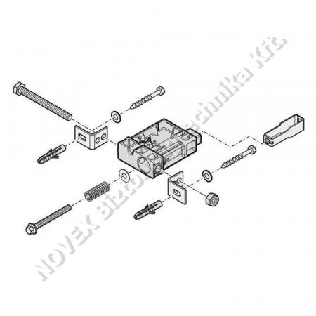 KIEGÉSZÍTŐ - Sommer - Y2212V000 Szerelőcsomag Sommer garázsnyitó sínvéghez