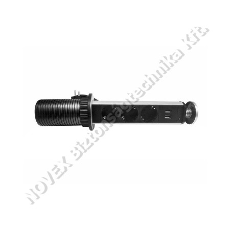 KIEGÉSZÍTŐ - Stilo - STI1566 hálózati elosztó rejtett,asztalba süllyesztett 3db aljzat 1,5fm