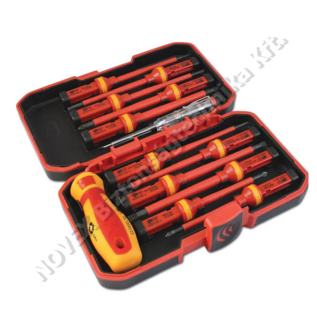 KIEGÉSZÍTŐ - Stilo - STI1680 csavarhúzó készlet 8db-os VDE,1000V szigetelt,cserélhető betéttel