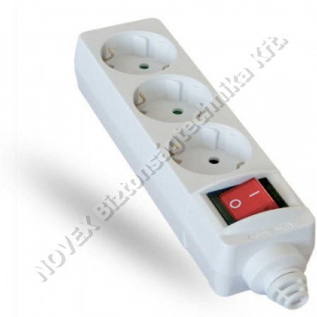 KIEGÉSZÍTŐ - Stilo - STI952 hálózati elosztó vezeték nélküli,kapcsolós 3aljzat (GYV)