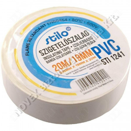 KIEGÉSZÍTŐ - Stilo - Szigetelő szalag 20x19 fehér STI1241