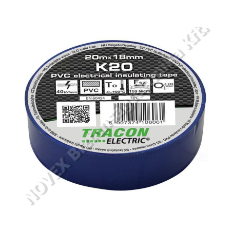 KIEGÉSZÍTŐ - Tracon - TRAK20 szigetelő szalag 20x19 kék