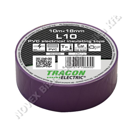 KIEGÉSZÍTŐ - Tracon - TRAL20 szigetelő szalag 20x19 lila