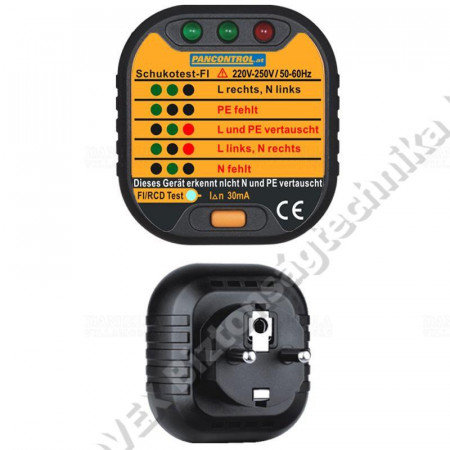 KIEGÉSZÍTŐ - Tracon - TRAPANSCHUKOTESTFI dugaszoló aljzat teszter CATII-600V