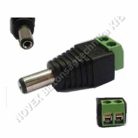 KIEGÉSZÍTŐ - Vez - Csatlakozó DCM DC dugó sorkapcsos bekötésű