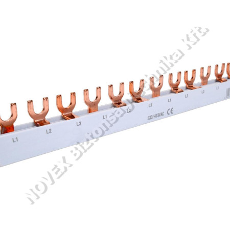 KIEGÉSZÍTŐ - Weidmüller - WEI2658410000 fésűs sín villás,3P,18 osztás,63A