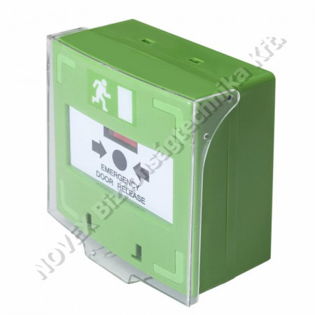 KIEGÉSZÍTŐ - Yli - SCP-100-G zöld kézi jelzésadó, visszaállítható, védőfedéllel