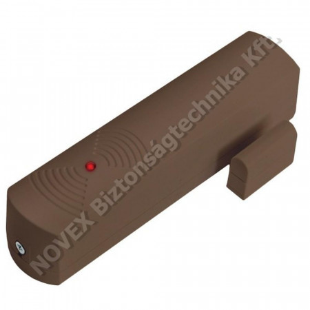 NYITÁSÉRZÉKELŐ - Elmes - CTX5B Nyitásérzékelő, 100m hatótáv, barna ELEM NÉLKÜL! (CR123A)