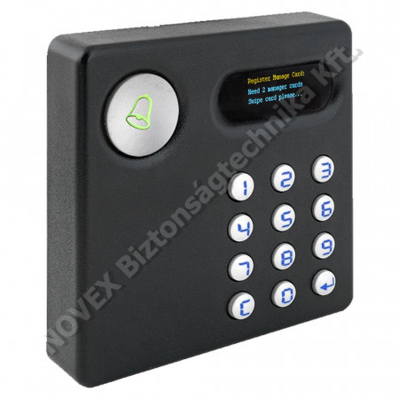 OLVASÓ - Yli - YA-83DK-bk (3356) Önálló RFID olvasó & kódzár kijelzővel - MIFARE - fekete