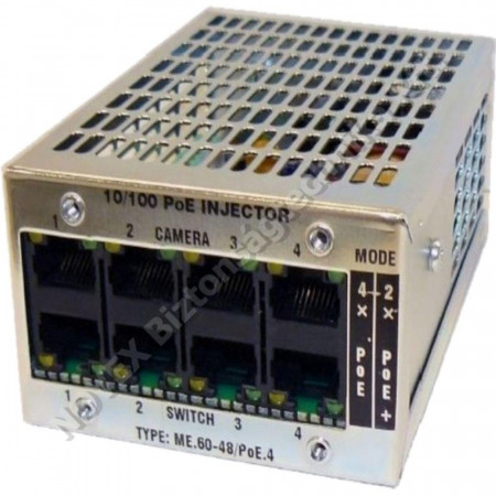 TÁPEGYSÉG - Makrai - POE Injektor ME.60-48/PoE 4 csatornás