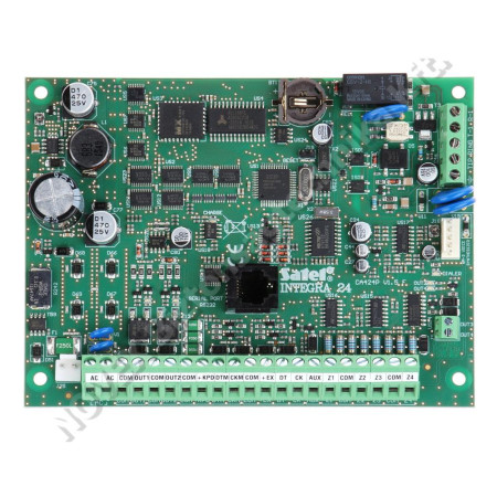 RIASZTÓ KÖZPONT - Satel - INTEGRA 24 4-24 zónás riasztóközpont-alaplap; 4 partíció; 4-20 kimenet