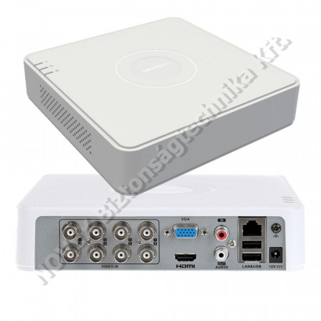 RÖGZÍTŐ - Hikvision - DS-7108HUHI-K1 (S) 8 csatornás THD DVR