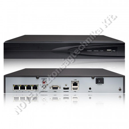 RÖGZÍTŐ - Hikvision - DS-7604NI-K1(B) 4 csatornás NVR