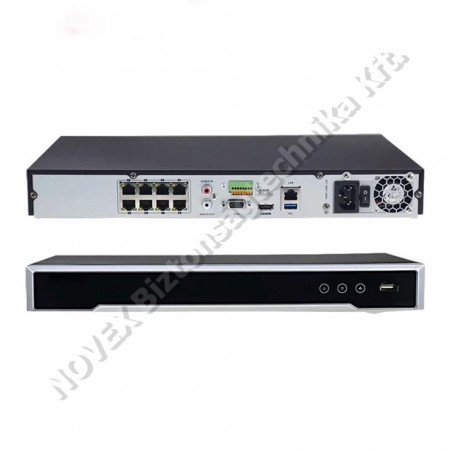 RÖGZÍTŐ - Hikvision - DS-7608NI-I2/8P 8 csatornás PoE NVR