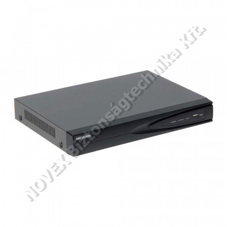 RÖGZÍTŐ - Hikvision - DS-7608NI-K1/8P (C) 8 csatornás PoE NVR; 80/80 Mbps be-/kimeneti sávszélesség